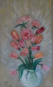 Peinture de Muriel Leveque: Bouquet