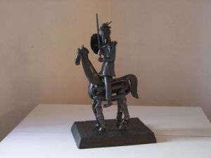 Sculpture de Xavier Jarry-Lacombe: Don Quichotte