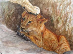 Voir cette oeuvre de evelyne massa: Lionceau