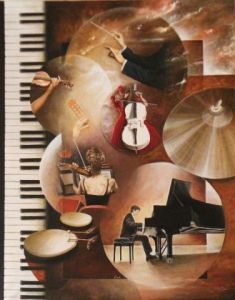 Peinture de Frank GODILLE: Concerto pour Piano