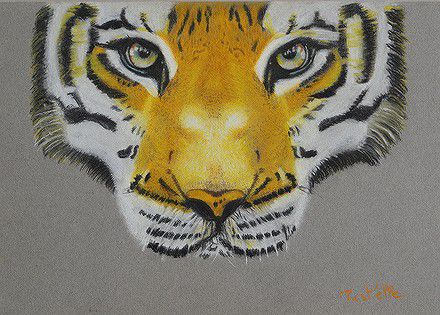 L'artiste past'elle - tigre
