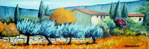 Mas des oliviers - Peinture - Christian D'AGOSTINO