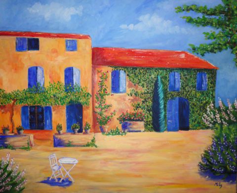 Mas Provençal - Peinture - Mily
