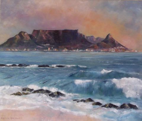 Soirée au Cap. - Peinture - Meryl QUIGUER