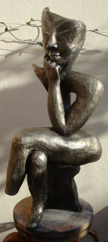 LA PENSEUSE - Sculpture - CHRISTINE DUPONT