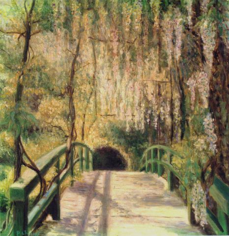 L'artiste chanu - Le pont de Giverny