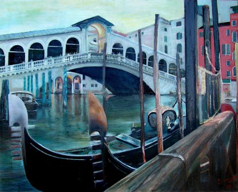 L'artiste Paul COMPARON - Le pont du Rialto