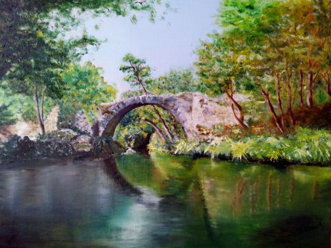Pont Genois  - Peinture - evelyne massa
