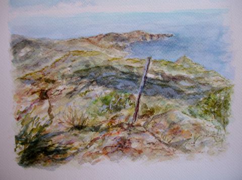 Vue sur la mer - Peinture - evelyne massa