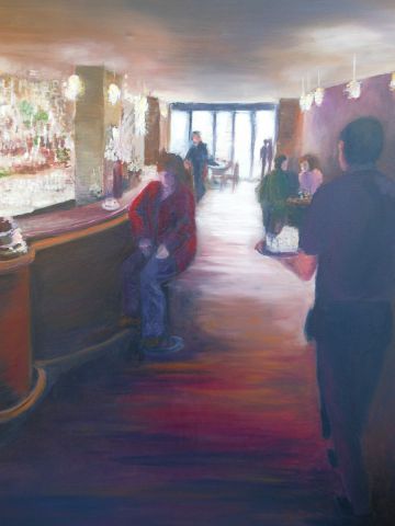 Un petit café noir - Peinture - Christibess Un petit café noir - Peinture - Christibess