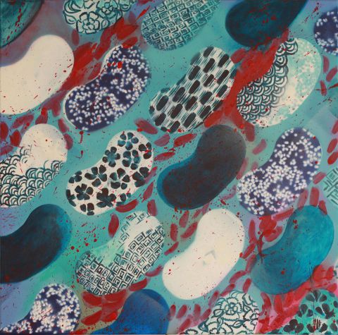 Chrysanthèmes /80 - Peinture - CoLLot D2L Chrysanthèmes /80 - Peinture - CoLLot D2L