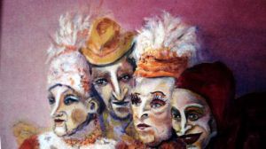 Voir cette oeuvre de Francoise DUSUEL: Artistes du cirque du soleil