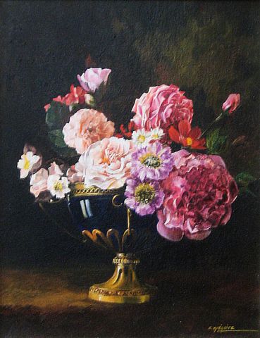 bouquet - Peinture - gregoire