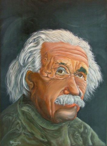 L'artiste Rene Vincent-Viry - Einstein