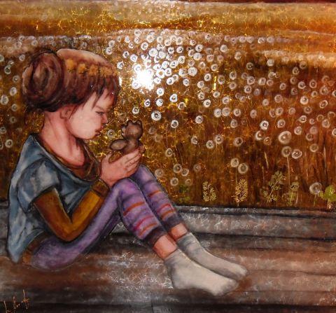 La planète des pissenlits - Peinture - Marisha La planète des pissenlits - Peinture - Marisha