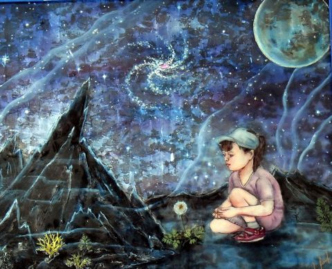 Le temps de pissenlits - Peinture - Marisha Le temps de pissenlits - Peinture - Marisha