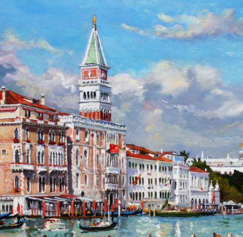 Venise (détail) - Peinture - Henri Le Goff Venise (détail) - Peinture - Henri Le Goff