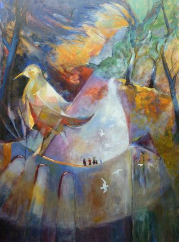 L'oiseau - Peinture - Remi BRAYE