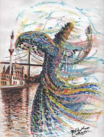 Mrabo danse soufi - Peinture - ridart