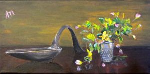 Peinture de annie massollo: Le printemps dans un Dé à coudre !