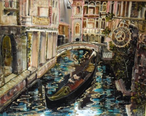 Venise  en réflexions - Peinture - Marisha