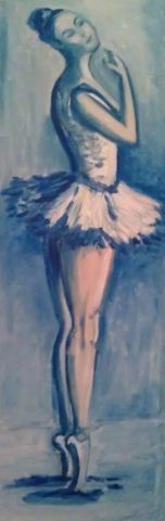 Jeune Ballerine - Peinture - PHILIPPE ARLAUD