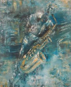 Voir cette oeuvre de valerie CROCHARD: Blue saxo