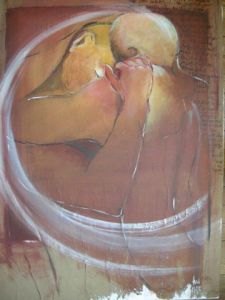 Peinture de anna matt: l'idée d'une caresse...