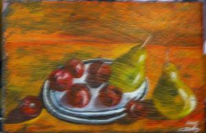 Voir cette oeuvre de Lyne Soba: prune et poire