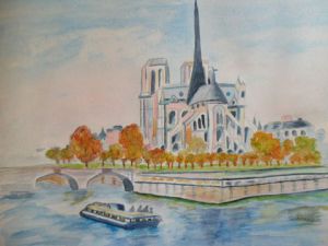Peinture de anni: Notre dame de Paris