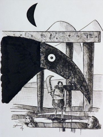 Oiseau-Lune - Dessin - David Czekmany Oiseau-Lune - Dessin - David Czekmany