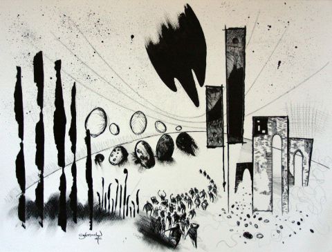 Foules incertaines - Dessin - David Czekmany Foules incertaines - Dessin - David Czekmany