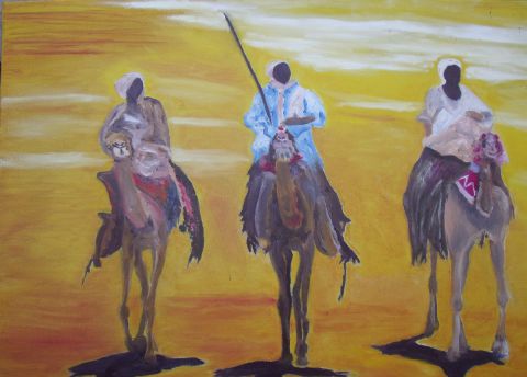 L'artiste philippe lacam - Les gardiens du désert