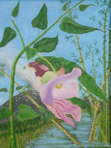 L'artiste bdan - fleur oiseau