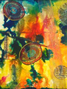 Peinture de ANTOINE MELLADO: paysage Imaginaire -1-