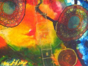Peinture de ANTOINE MELLADO: paysage Imaginaire-8-