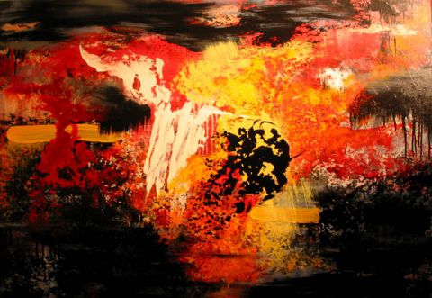 L'artiste jean pierre MALLET - Paysage flamboyant 6