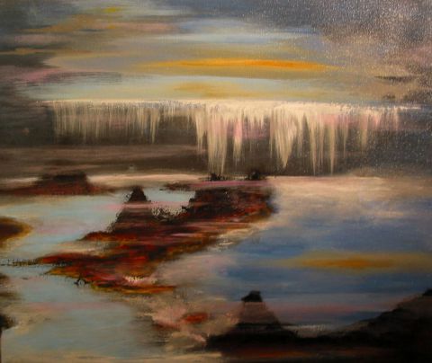 L'artiste jean pierre MALLET - Paysage flamboyant 10