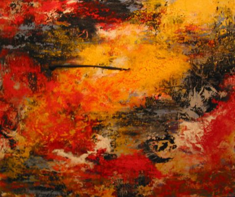 L'artiste jean pierre MALLET - Paysage flamboyant 18