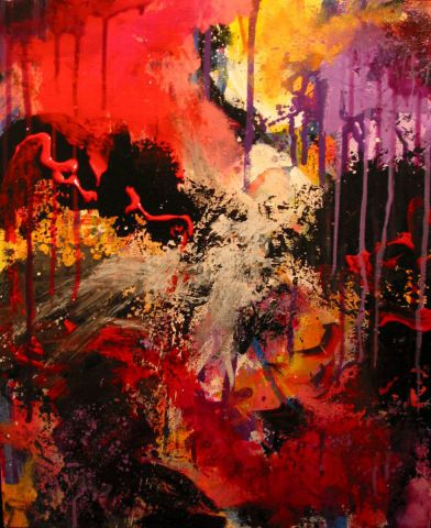 L'artiste jean pierre MALLET - Paysage flamboyant 21