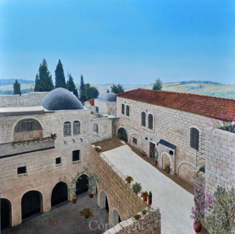 Terrasses de Jérusalem - Peinture - Christine HENRY