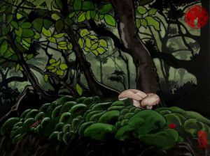 Peinture de Anna Karen: Mushrooms Forest