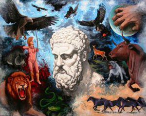 Peinture de Igor Stepanov: Hercule. Mythe antique