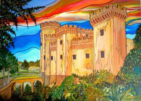 TARASCON DES CHEVALIERS - Peinture - ALAIN FAURE TARASCON DES CHEVALIERS - Peinture - ALAIN FAURE