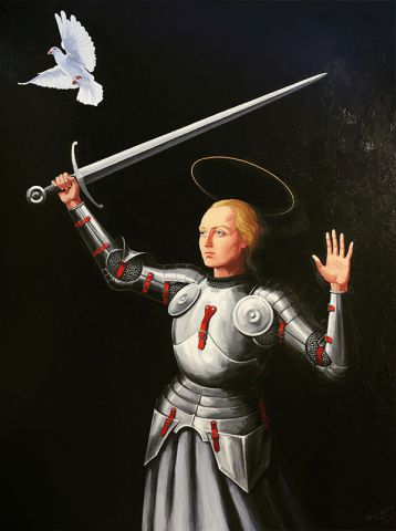 Jeanne D'Arc - Peinture - Igor Stepanov