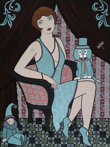 Les Genoux de Lynette - Peinture - CATHAJEK Les Genoux de Lynette - Peinture - CATHAJEK