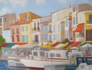 Voir cette oeuvre de Alain Van Hecke: Le Port de Cassis (Provence)