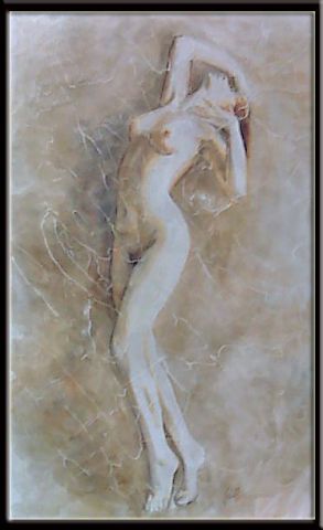 nu a fresco 2 - Peinture - Emmanuel Roussel nu a fresco 2 - Peinture - Emmanuel Roussel