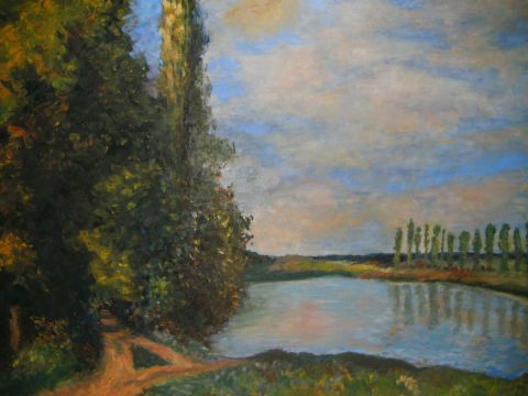 L'artiste Jigee - AU BORD D'UN LAC EN AUTOMNE L'artiste Jigee - AU BORD D'UN LAC EN AUTOMNE