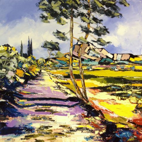 L'artiste JIEL - PETIT SENTIER MENANT A LA SAINTE VICTOIRE L'artiste JIEL - PETIT SENTIER MENANT A LA SAINTE VICTOIRE